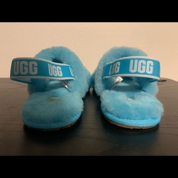 New TODDLER KIDS UGG OH YEAH OASIS‎ BLUE SANDALS SLIDE SLIPPER # boy girl unisex - Picture 5 of 8